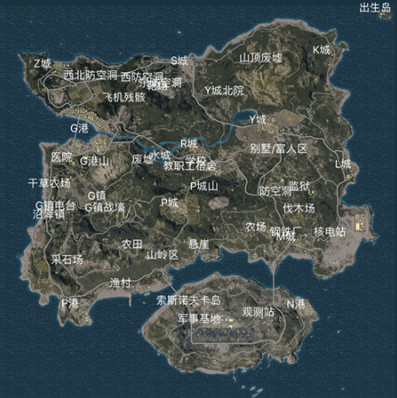 绝地求生无后经典模式中提供了四张不同风格的地图，吃鸡无后哪个好玩